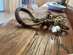 Vintage Handmade Horse Hackamore ( Bosal &Headstall) Two Rein
