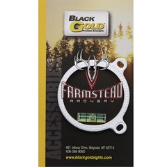 Black Gold Bowsights Sight Ring W/ Level 1 3/4″ White 16SRW #00708
