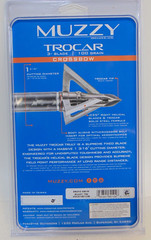 Muzzy Trocar Crossbow Broad Heads 3 blade 100 Grain 100gr 3 Pack Deer Bear Elk
