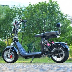4000W Motor Max Speed 40MPH Max Load 550 IBS Fat Tire Electric Scooter Black