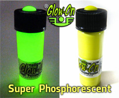 Glow-On YELLOW Glow Paint For Gun Sights, Fishing Lures, 4.6 ml Vial, Bright