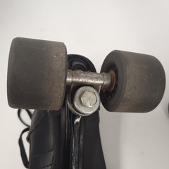 Vintage Labeda LT429 Roller Skates Size 8 Black w/ Wicked To The Max 62mm Wheel