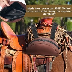 Shinylin 2 Pcs Pommel Pocket Saddle Bag Saddle Horn Bag Saddle Pouch for