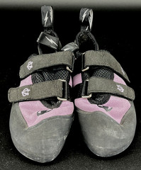 Evolv Trax XT-5 Rock Climbing Shoes Womens 8.5 Purple Black Made In USA (GG)