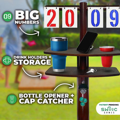 Games® – Cornhole Score Keeper & Other Yard Games – Weather Resistant – Cornhole