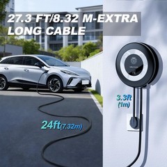 Level 2 EV Charger 11.5KW 50A Fast Home Charging 27.3ft