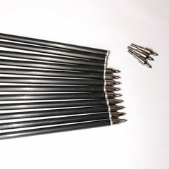 12PCS 30inch Fiberglass Arrows Spine 500 For Compound & Recurve Bows Hunting
