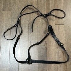 USED Leather Breastplate English Hunt Style for Horses
