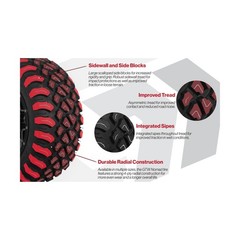 GTW Nomad 23 Inch All Terrain Radial Golf Cart Tire | 23×10-R14 | Steel Belte…