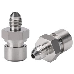 3AN Male to 3/8-24 3/16″ Inverted Flare Stainless Steel 3AN to 3/8-24 – 2PCS