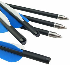 12/24/3648pcs 20″ Hunting Crossbow Bolts Carbon Arrows Half Moon Nock OD 8.8mm