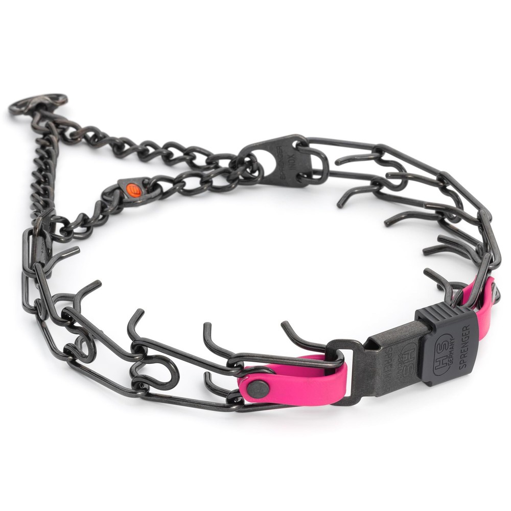 Herm Sprenger Black 23in x 3.2mm(neck size up to19-20in), Passionfruit Pink