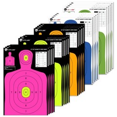 Atflbox 5-Color Silhouette Paper Target for The Range, 23X35 inch High Colors