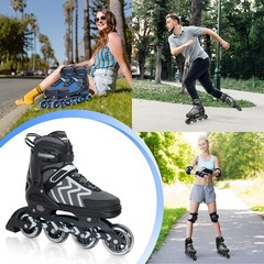 Adjustable Blades Roller Skates for Adults Women and Men,Outdoor & Indoor Bla…