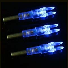 6/12Pc Automatic LED Shooting Archery Arrows Lighted Nocks 6.2mm Arrow Nock Tail