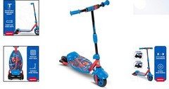 Durable 3-Wheel Toddler Scooter with Spider-Man Design – Adjustable & Light-Up