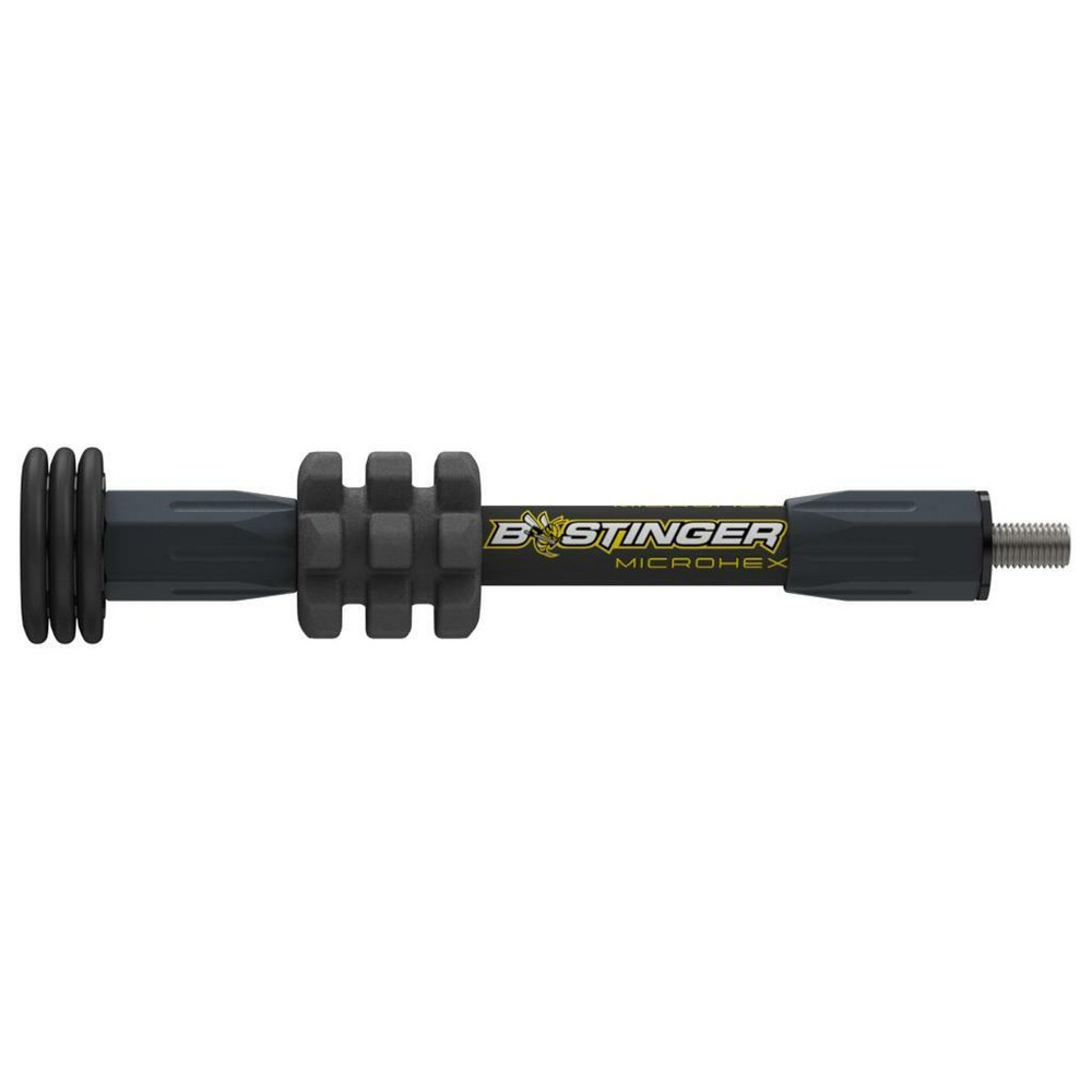 Bee Stinger MicroHex Stabilizer, Matte Black, 6″