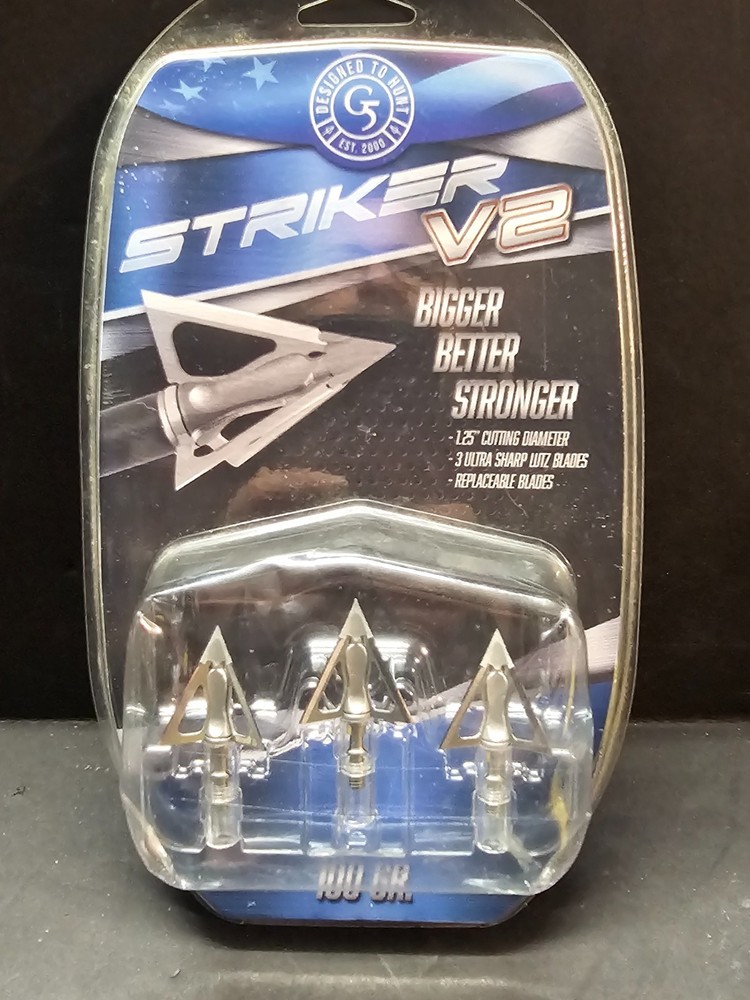 G5 Outdoors Striker V2 Broadhead – 100 GR. For Crossbows And Vertical Bows
