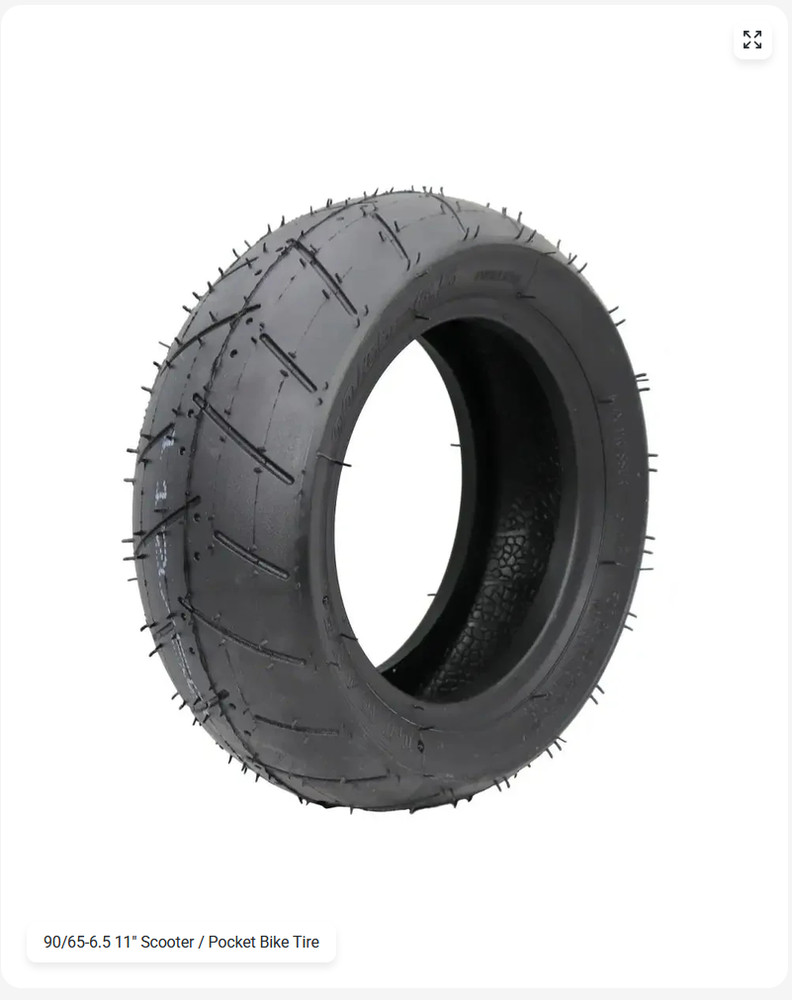 90/65-6.5 / 11″ Tubeless Street Tire by Green Line