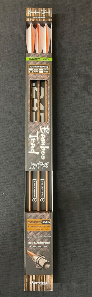 Victory Archery Bamboo Trad V3 .003 400 .245 Feather Fletched 6 Pack BRAND NEW