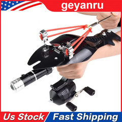 Hunting Fishing Slingshot Pro Laser Catapult Shooting Bow Archery Bowfishing Set