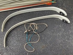 Vintage Takedown Recurve Target Bow Kit Metal Riser Limbs Arrows Wooden Case