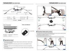 54» Takedown Recurve Bow RH & Fiberglass Arrows Archery Kit for Hunting Target