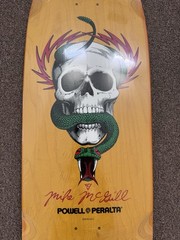 Powell-Peralta 2018 Mike McGill Skull and Snake Reissue Skateboard Deck – Yellow