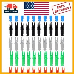 Eco-Friendly Multi-Color Archery Nocks – 50 Durable Inserts for All Seasons