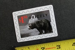 GRIZZLY Skateboard Griptape Baby Bear Stamp Z47A Original Skateboarding STICKER