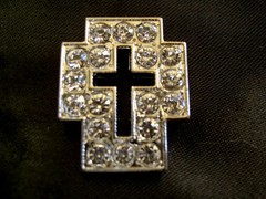 4 Conchos Rhinestone Horse Saddle Western Cross Crystal CO160