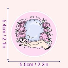 30Pcs Random Gothic Witch Aesthetic Magic Witchy Waterproof Stickers