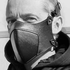 Steampunk Gothic Leather Half Face Riding Mask Warm and Dust Reusable Party Mask