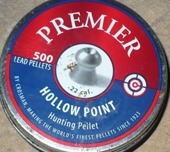 Crosman Premier Hollow Point Pellets .177 Caliber – 4.5mm – 500 Count