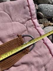 Western Straight Mohair String Cinch Chestnut 31.5” 17 Strands Non Irritating