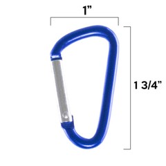 40mm Durable Aluminum Mini Carabiner Clip Clasp Hook Keychain Spring Load