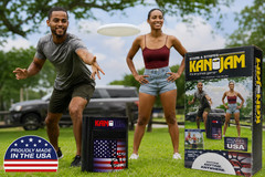 Kan Jam Stars & Stripes Disc Toss Outdoor Game Set Factory Sealed Box Wear