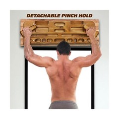 Yes4All Wooden Hang Board/Climbing Board for Doorway – Hand Strengthener Equi…