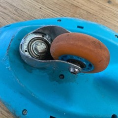 Razor RipStik Brights Collection Caster Board RARE Orange & Teal For Parts Only