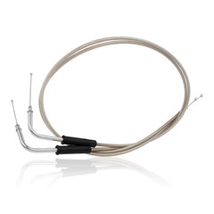 Motorcycle Throttle Idle Cable Braided Wire Kit Compatible with Harley Tourin…