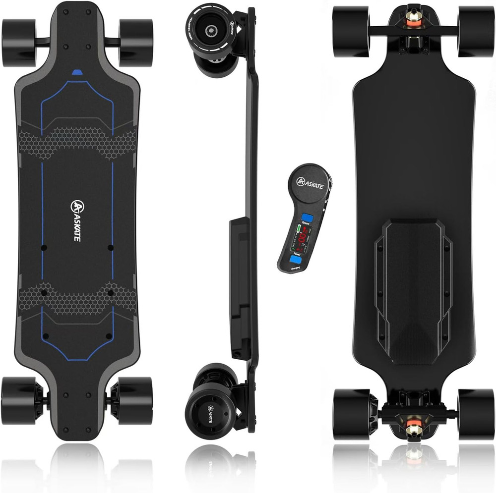 A1 Electric Skateboard with Remote, Rang up to 17 Miles/24, 8 Ply Canadian Maple