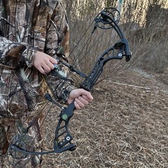 40-75lbs Compound Bow Set CNC Archery Pulley 350FPS Let-off 85% Target Hunting