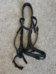 Schockemöhle Equitus Delta Black Leather Ergonomic Horse Bridle – Full Size