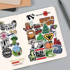 30Pcs Random Motivational Gym Workout Fitness Weightlifting Waterproof Stickers
