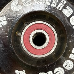 Vintage Cadillac Wheels Red 56mm 78a Set with Bones Reds