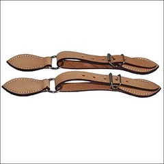 Hilason Russet Leather Spur Strap 5/8In Skirt
