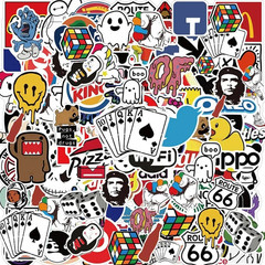 Brand Logo Stickers 50 Pack Sticker Decal Set Fashion Brand Aesthetic Waterproof
