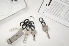 Nite Ize S-Biner Microlock Stainless Steel Durable Carabiner Key Holder 5-Count