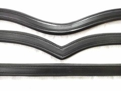Set 7 x 1 Empty Channel Horse Leather Browband All Sizes & Shapes (6, 8, 10 MM)