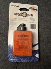 New Sealed SplatRball 20,000 Rounds 7.5mm Orange Ammo Certified Splat-R-Ball
